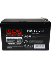 Акумулятор для ДБЖ PowerCom AGM 12V 7Ah (PM-12-7) 7