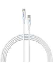 Кабель синхронізації Vinga Type-C to Type-C White 1 60W 1m White (VCDCCCM231)