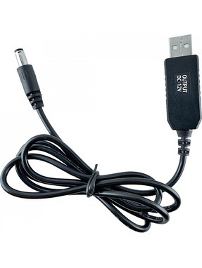 Кабель живлення Dynamode USB to DC 5.5*2.1mm + 3.5*1.35mm 1m Black (DM-USB-DC-5.5x2.1-12V)