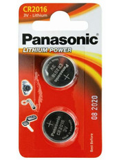 Батарейка Panasonic CR2016 Lithium 2 2шт (CR-2016EL/2B)