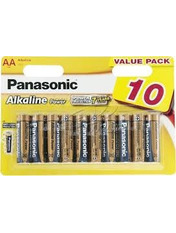 Батарейка Panasonic Alkaline Power AA Alkaline 10 10шт (LR6REB/10BW)