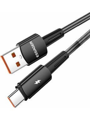 Кабель синхронізації Essager Sunset USB to Type-C 120W 2m Black (EXC120-CGA01-P)