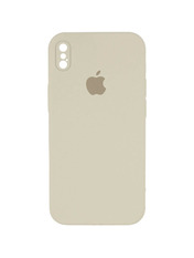 Чохол Silicone Case Square Full Camera для Apple iPhone XS Max Antique White
