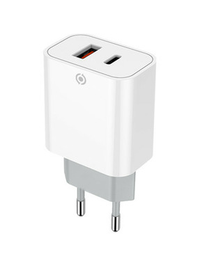 Мережевий зарядний пристрій Piko TC-PD202 (1 USB-A + 1 USB-C) 20W White (1283126515132)