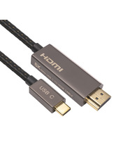 Кабель передачі відео CableTime v.2.0 Type-C to HDMI 2m Black Black