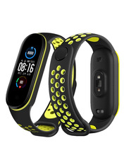BeCover Vents Style Mi Band 7 Різнобарвний Black/Green (710505)