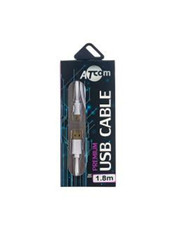 Кабель синхронізації ATcom USB to microUSB White 1,8 1,8m White (16122)