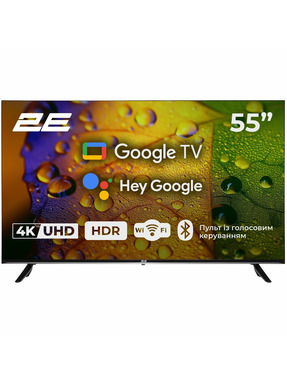 Телевізор 2E A07K 55" Smart TV Black (2E-55A07K)
