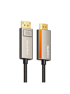 Кабель передачі відео CableTime v.1.2 DisplayPort (M) to HDMI 3m Black