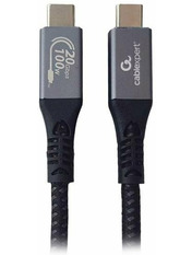 Кабель синхронізації Cablexpert Type-C to Type-C Black 1,5 Ні 100W 1,5m Black (CCBP-USB3-CMCM100-1.5M)