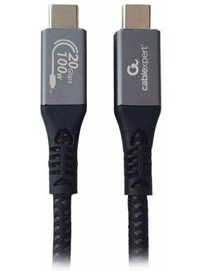 Кабель синхронізації Cablexpert Type-C to Type-C 100W 1,5m Black (CCBP-USB3-CMCM100-1.5M)