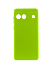 Чохол Silicone Cover Silicone Case Lakshmi Full Camera для Google Pixel 6A Neon green