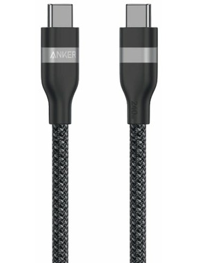 Кабель синхронізації Anker Upcycled Braided Type-C to Type-C 240W 1,8m Black (A82E2H12)