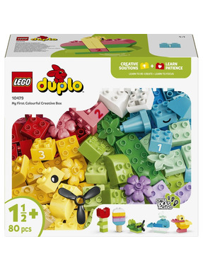 Lego DUPLO Classic Коробка кубиків для яскравих творчих збірок 80 деталей (10479)