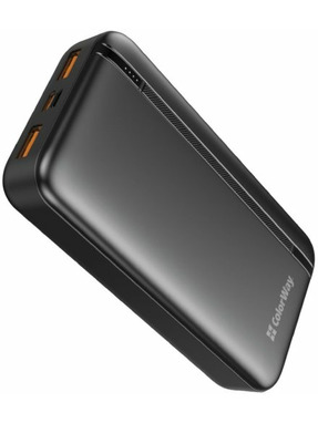 Павербанк ColorWay EnergyPlus 1xUSB-C + 2xUSB-A 22,5W 20000mAh Black (CW-PB200LPB4BK-PD)