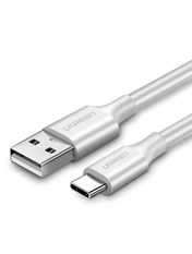 Кабель синхронізації Ugreen US287 USB to Type-C White 0,25 Ні 30W 0,25m White (60119)