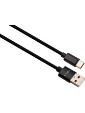 Кабель синхронізації Vinga  USB to Type-C Black 12.5W 1m Black (VCPDCTCNB1BK)