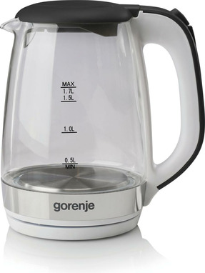 Електрочайник Gorenje K17GXG Black/White