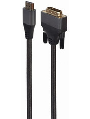 Кабель передачі відео Cablexpert HDMI to DVI 1,8m Black (CC-HDMI-DVI-4K-6)