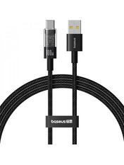 Кабель синхронізації Baseus Gem USB to Type-C Black 1 100W 1m Black (P10373002111-00)
