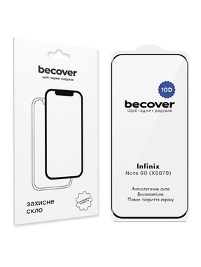 Захисне скло BeCover 10D для Infinix Note 60 (X6879) глянсове (716095) Black