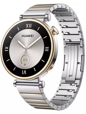 Смарт-годинник Huawei Watch GT 4 41mm Gold Steel Case with Silver Steel Band (55020BHY)