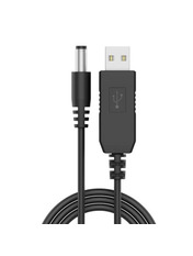 Кабель живлення Grand-X USB to DC 5.5*2.1mm Black 1 Ні 1m Black (RC-12B)
